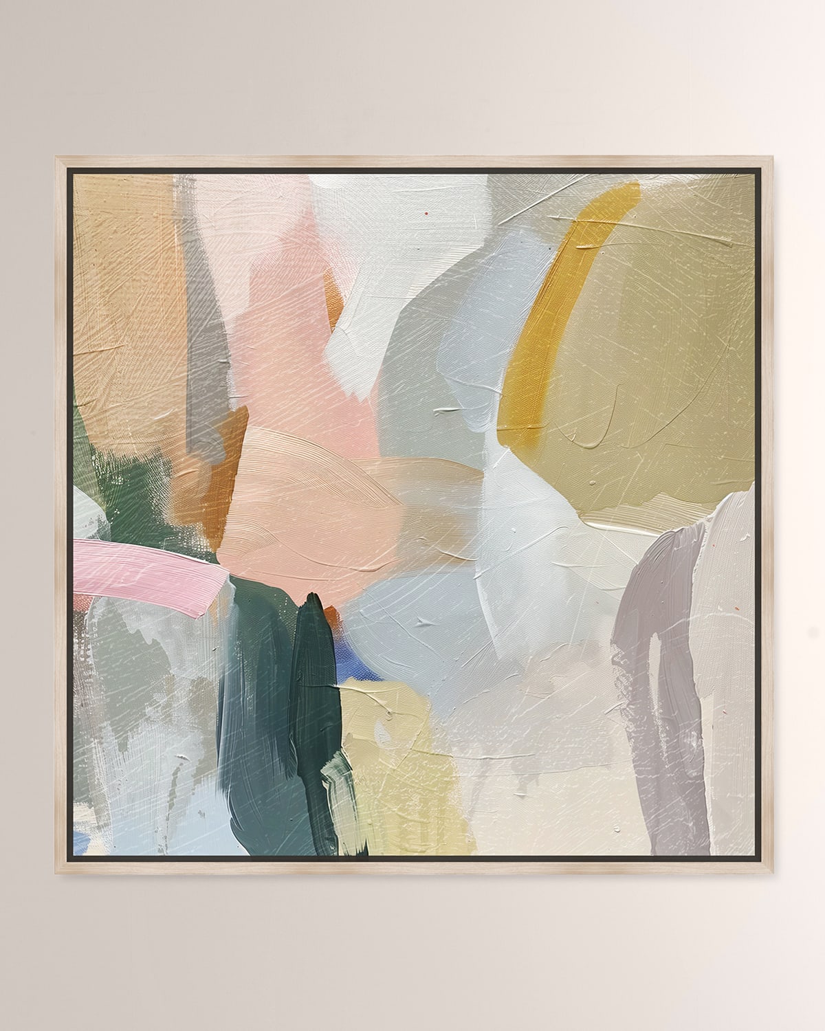 The Oliver Gal Artist Co. Whirling Palette I Framed Giclee On Canvas
