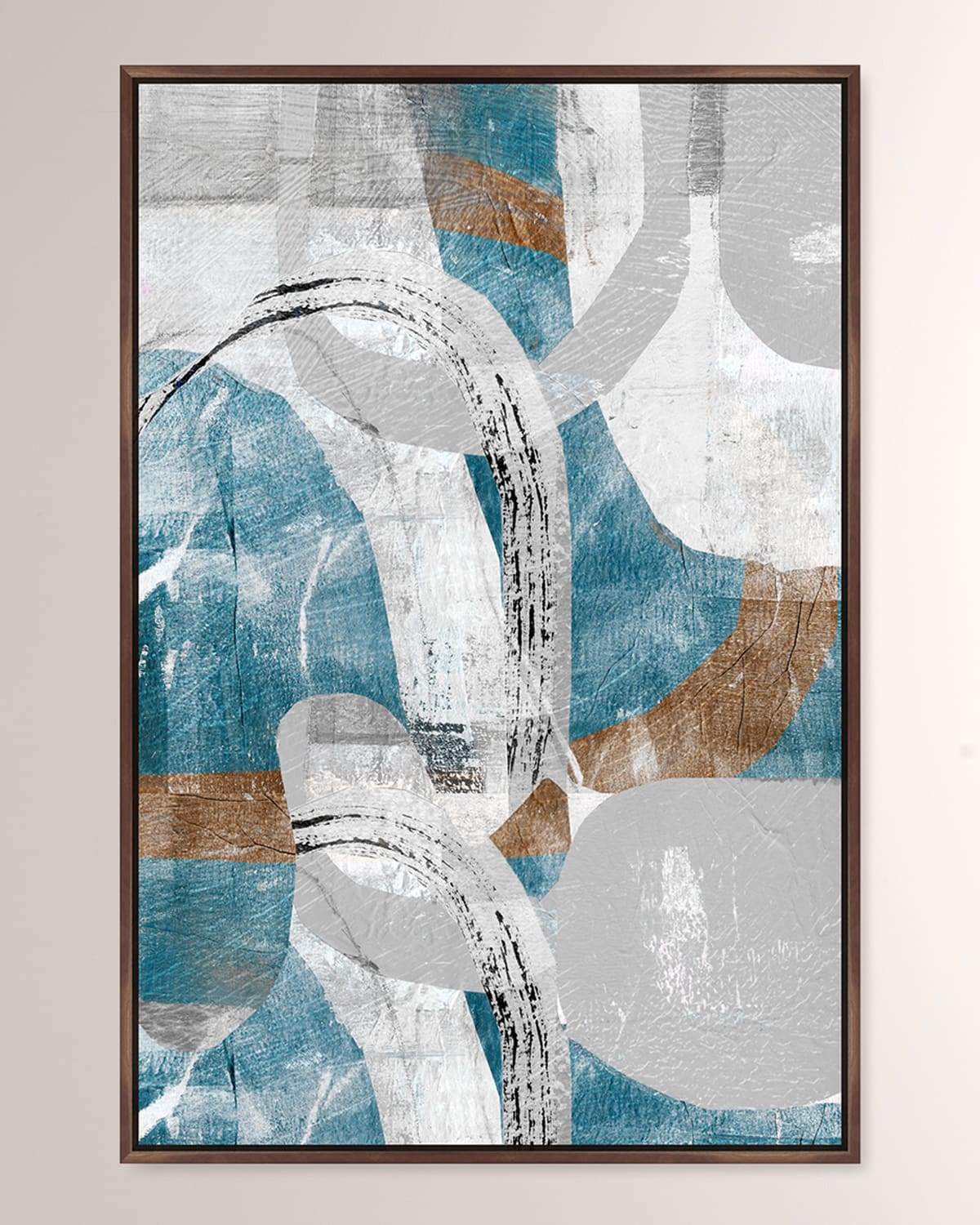 The Oliver Gal Artist Co. Textured Mimo Iii Framed Giclee On Canvas