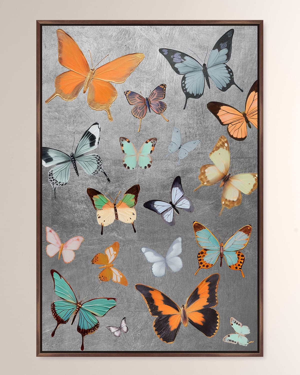 The Oliver Gal Artist Co. Silver Flight Ii Hand-embellished Giclee