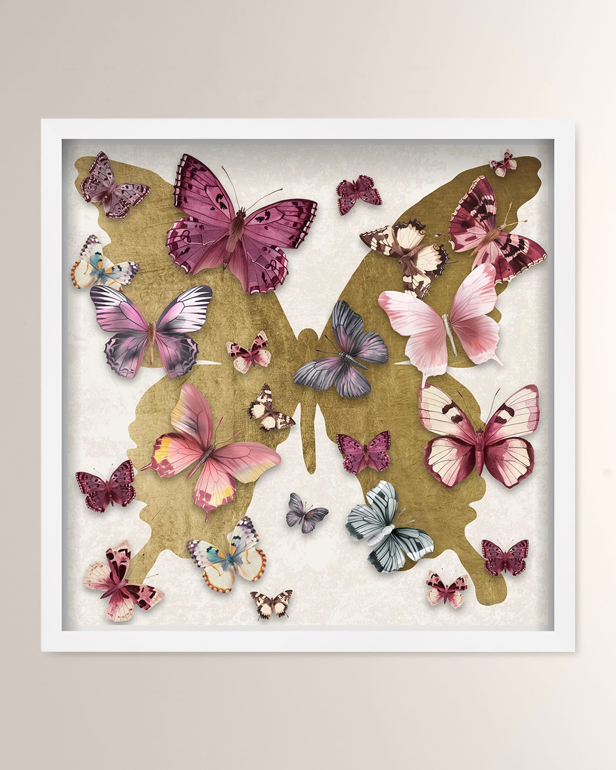 The Oliver Gal Artist Co. Butterfly Pins Hand-embellished Art Print