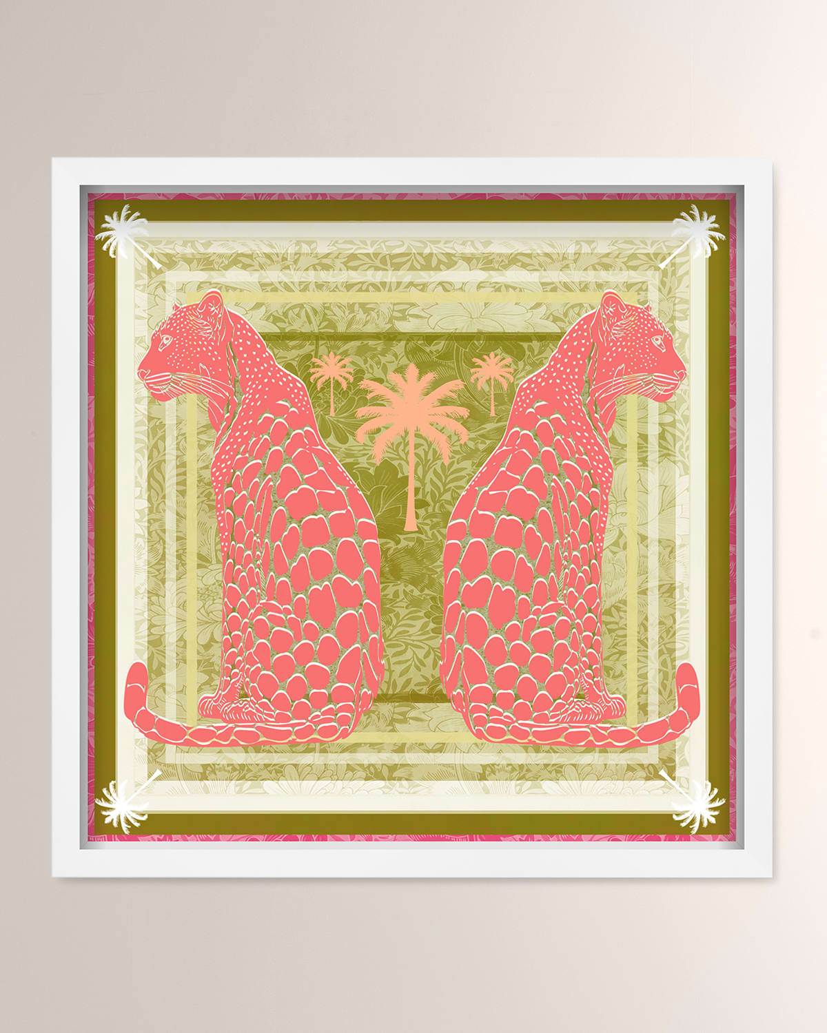 The Oliver Gal Artist Co. Casablanca Leopardo Peach Framed Art Print
