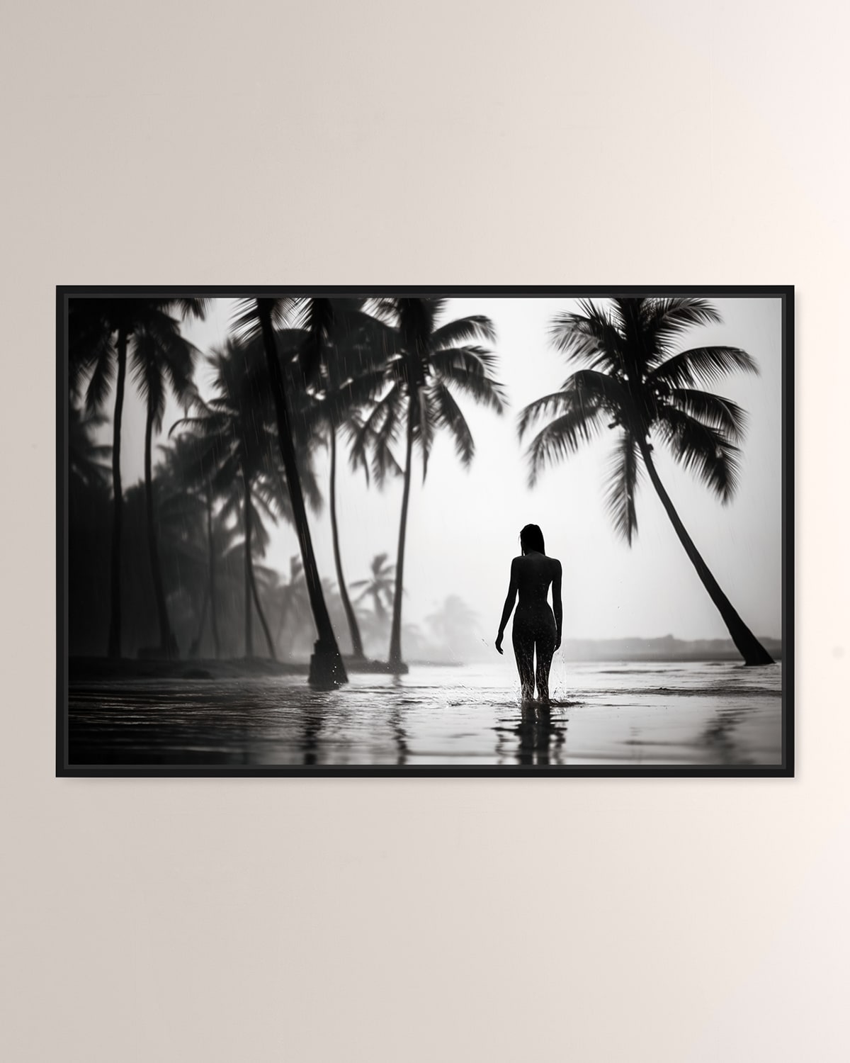 The Oliver Gal Artist Co. Tahitian Void Beach Framed Art Print On Acrylic