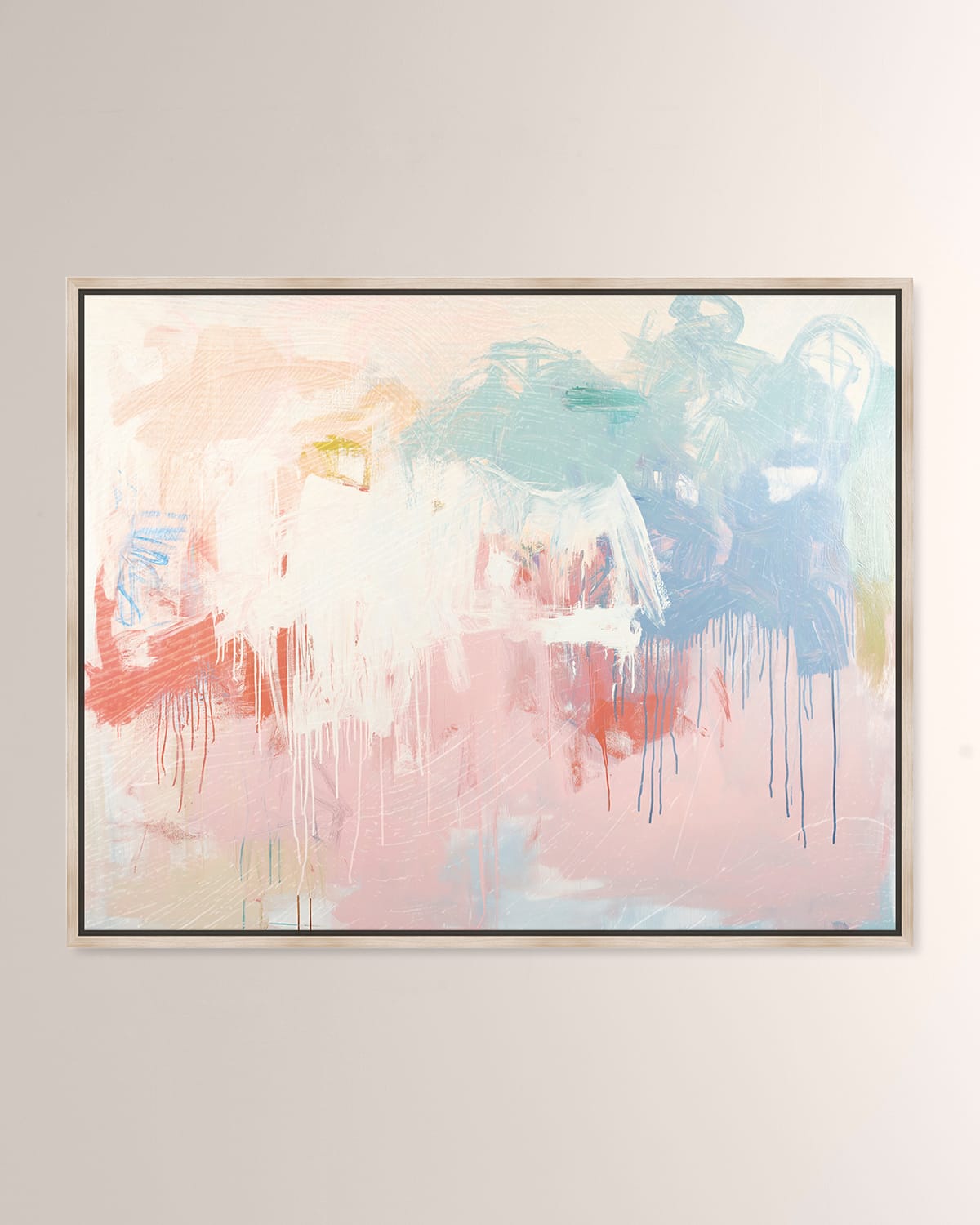 The Oliver Gal Artist Co. Breath Of Colors Framed Giclee On Canvas