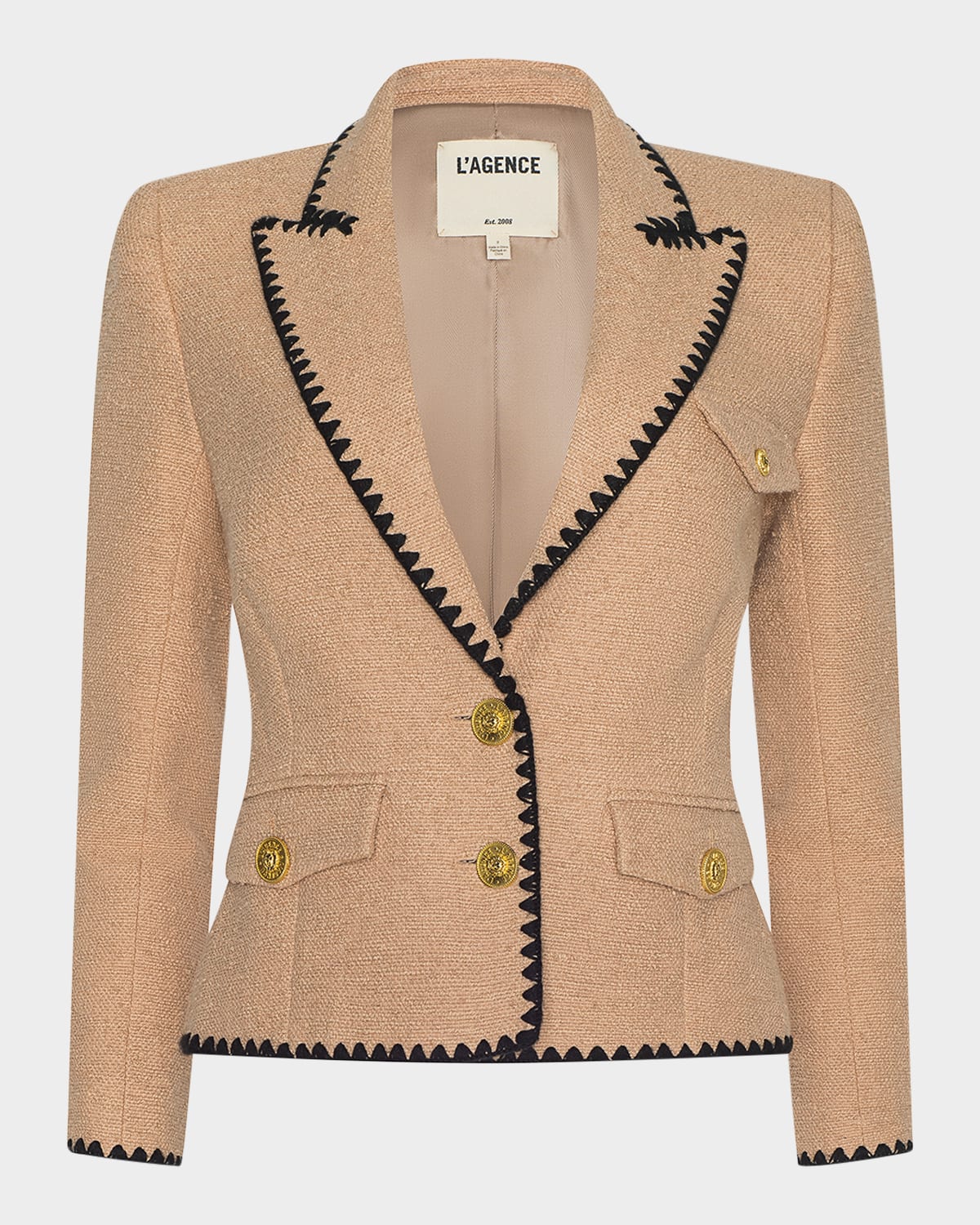 L Agence Wylla Structured Single-breasted Blazer