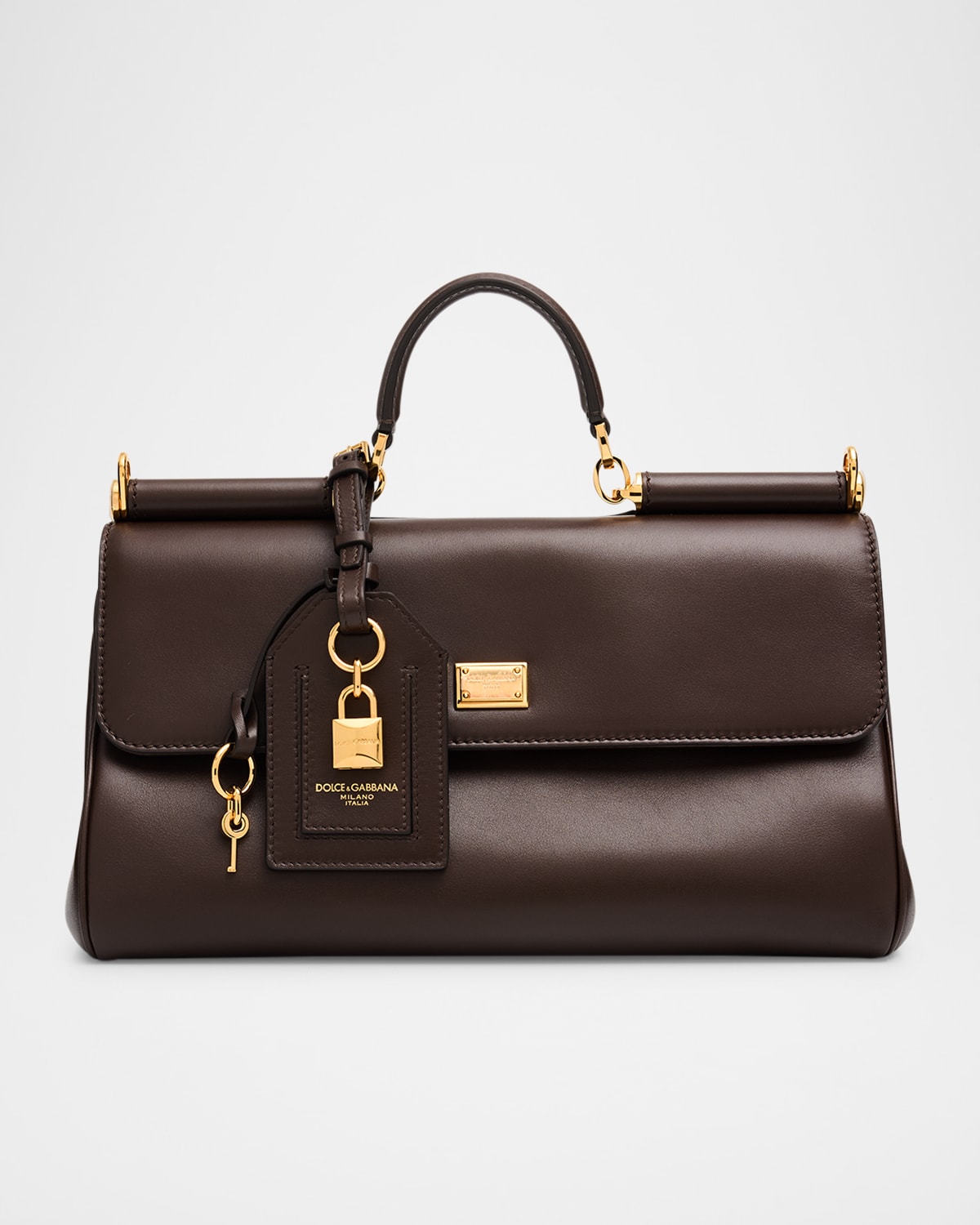 Dolce & Gabbana My Sicily Leather Top-handle Bag