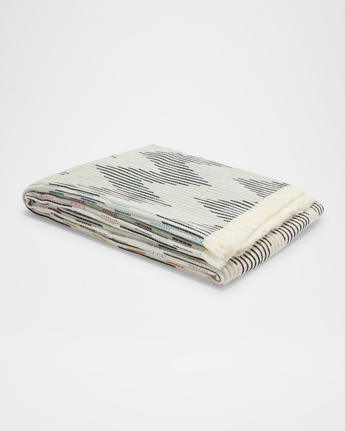 MISSONI DINAMICO WOOL-BLEND THROW, 53" X 75" 