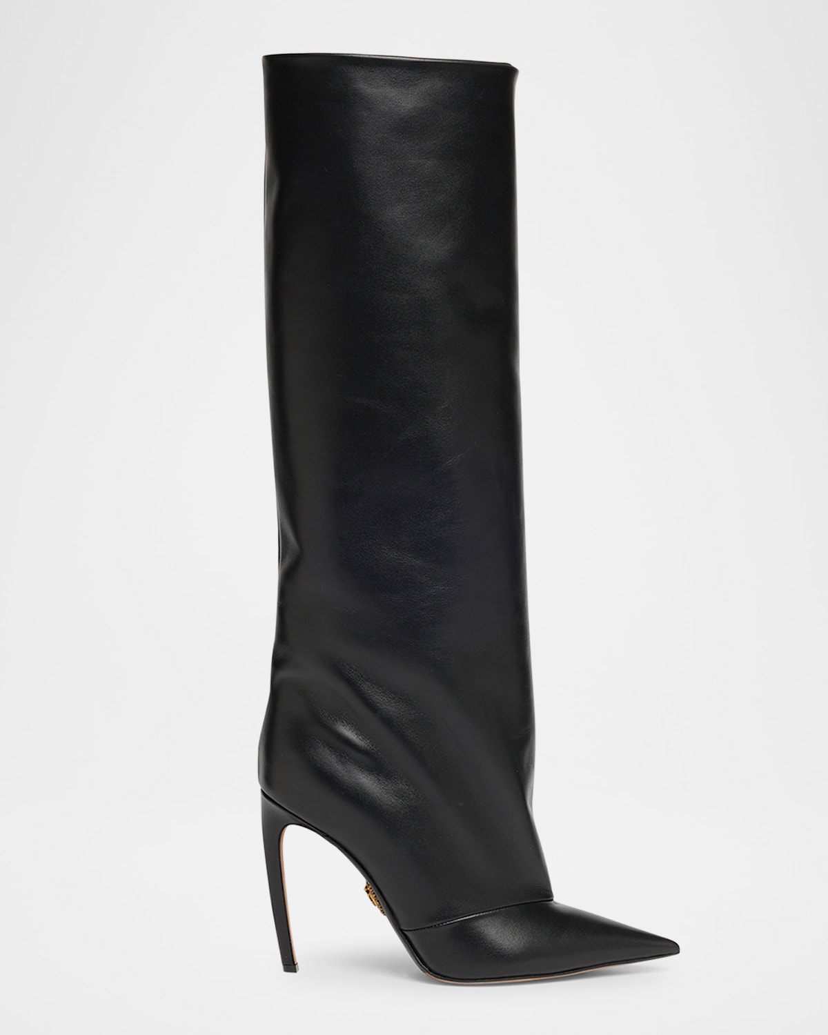 Dolce & Gabbana Black Calf Leather Boots In Black