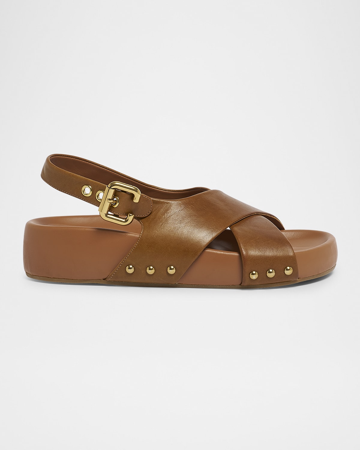 Chloé Mae Paddington Leather Crisscross Sandals