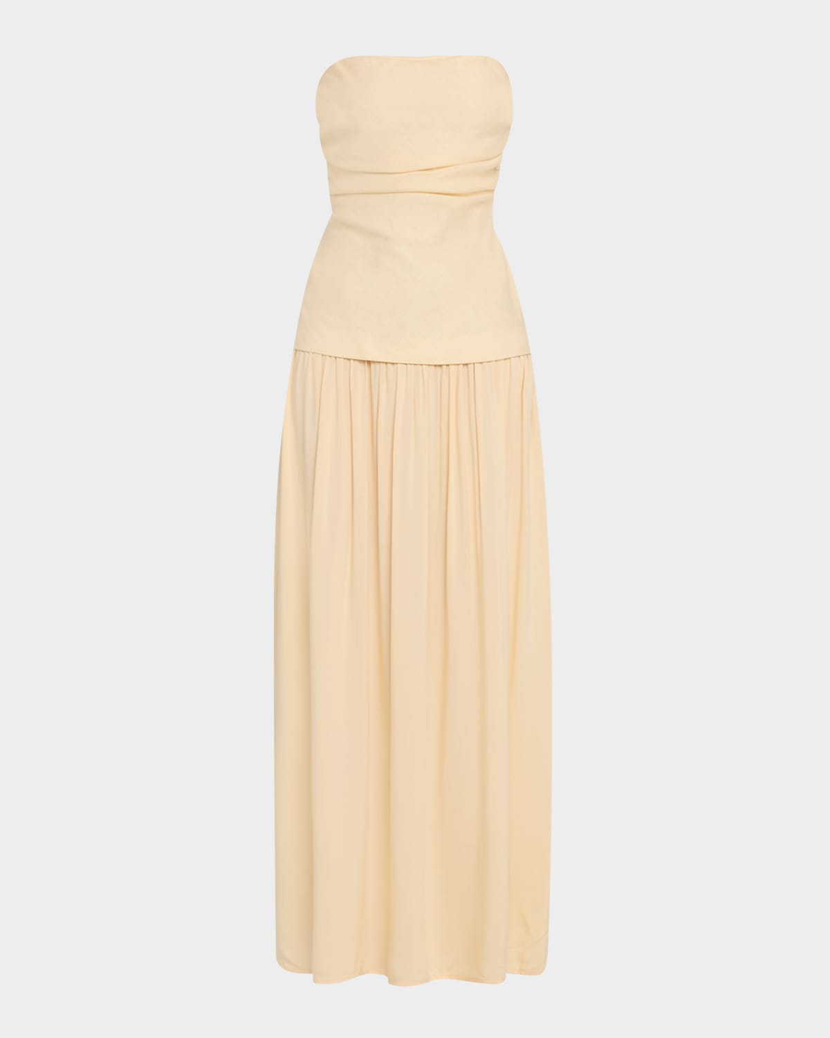 Hedy Strapless Drop-Waist Maxi Dress