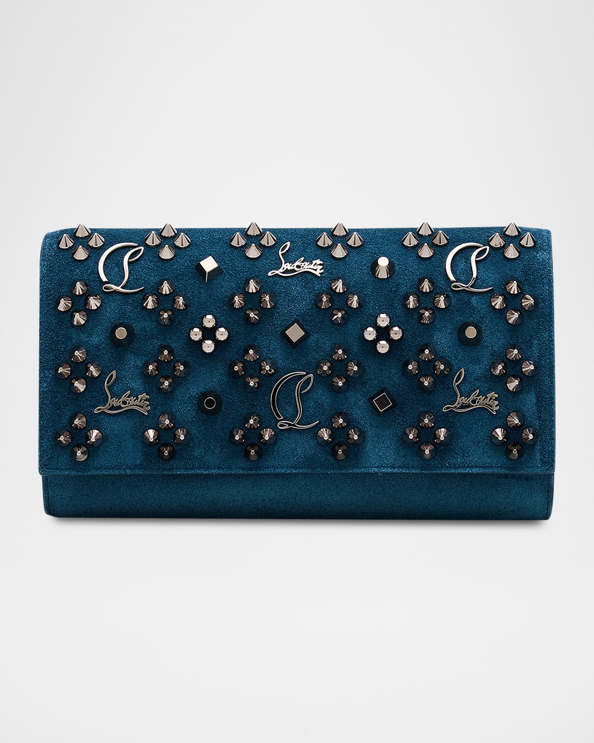 Christian Louboutin Paloma Wallet On Chain In Loubinthesky Suede