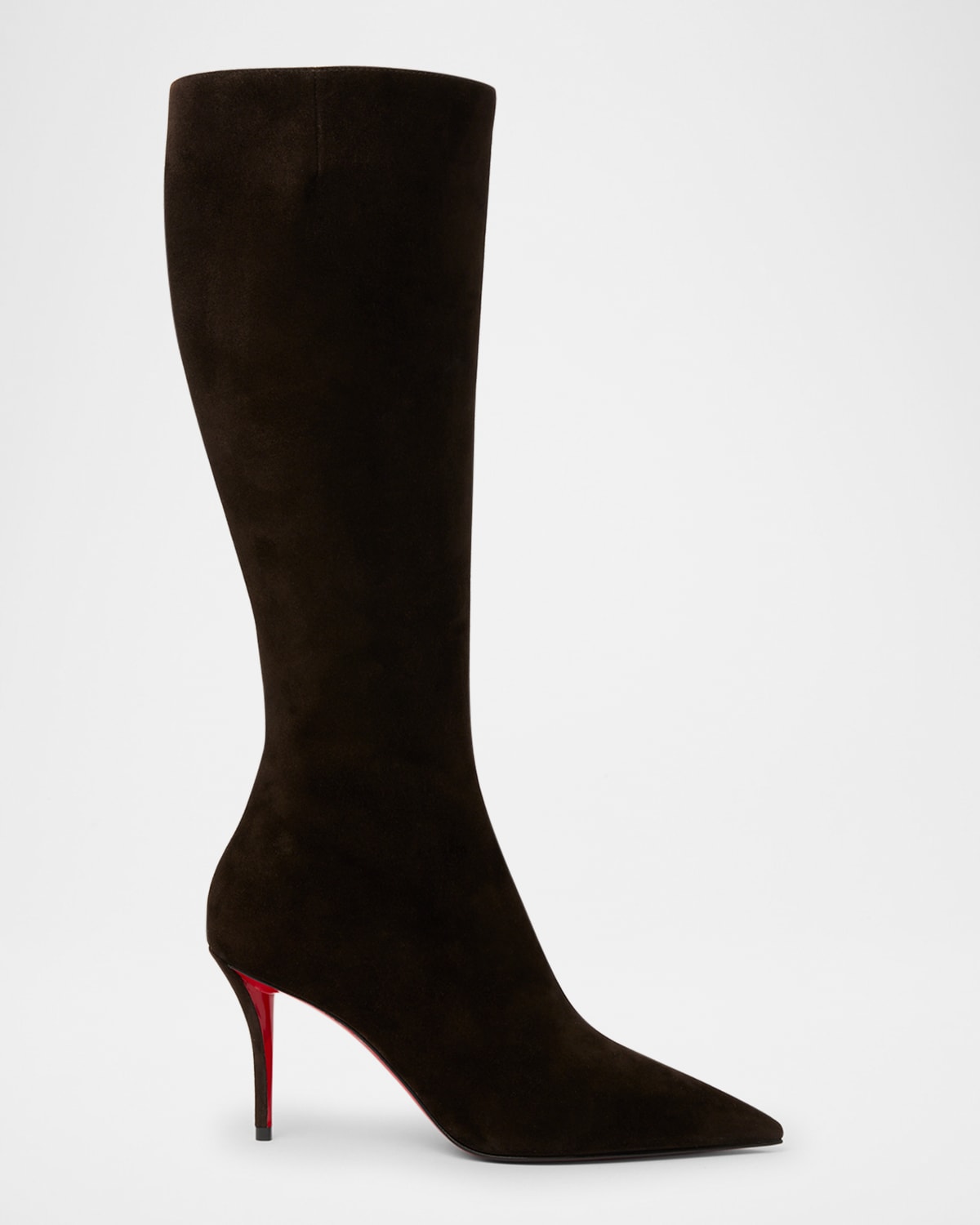 Christian Louboutin Miss Z Botta 80 Knee-high Boots In Brown