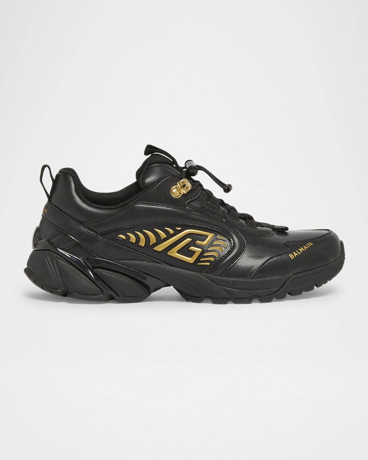 Balmain Men's Cosmic Dust Mix Material Sneakers