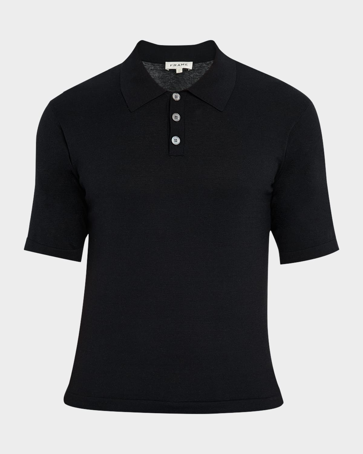 Men's Cotton Silk Polo Sweater