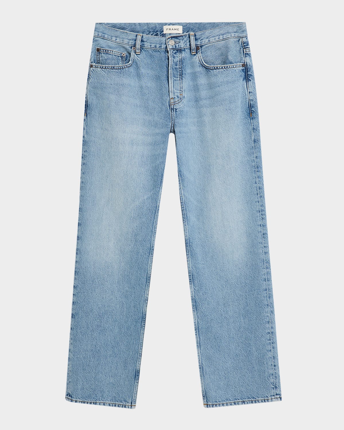 Frame Relaxed Straight Leg Jeans In Jefferson