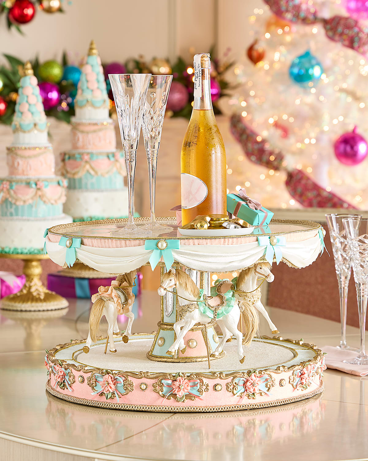 Katherine's Collection Joyeux Noel Carousel Server