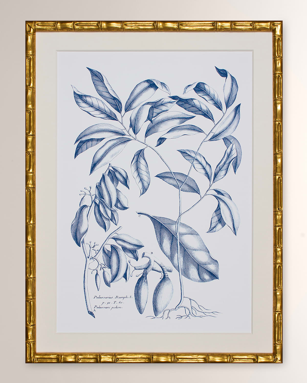Shadow Catchers Navy & Linen I Framed Giclee