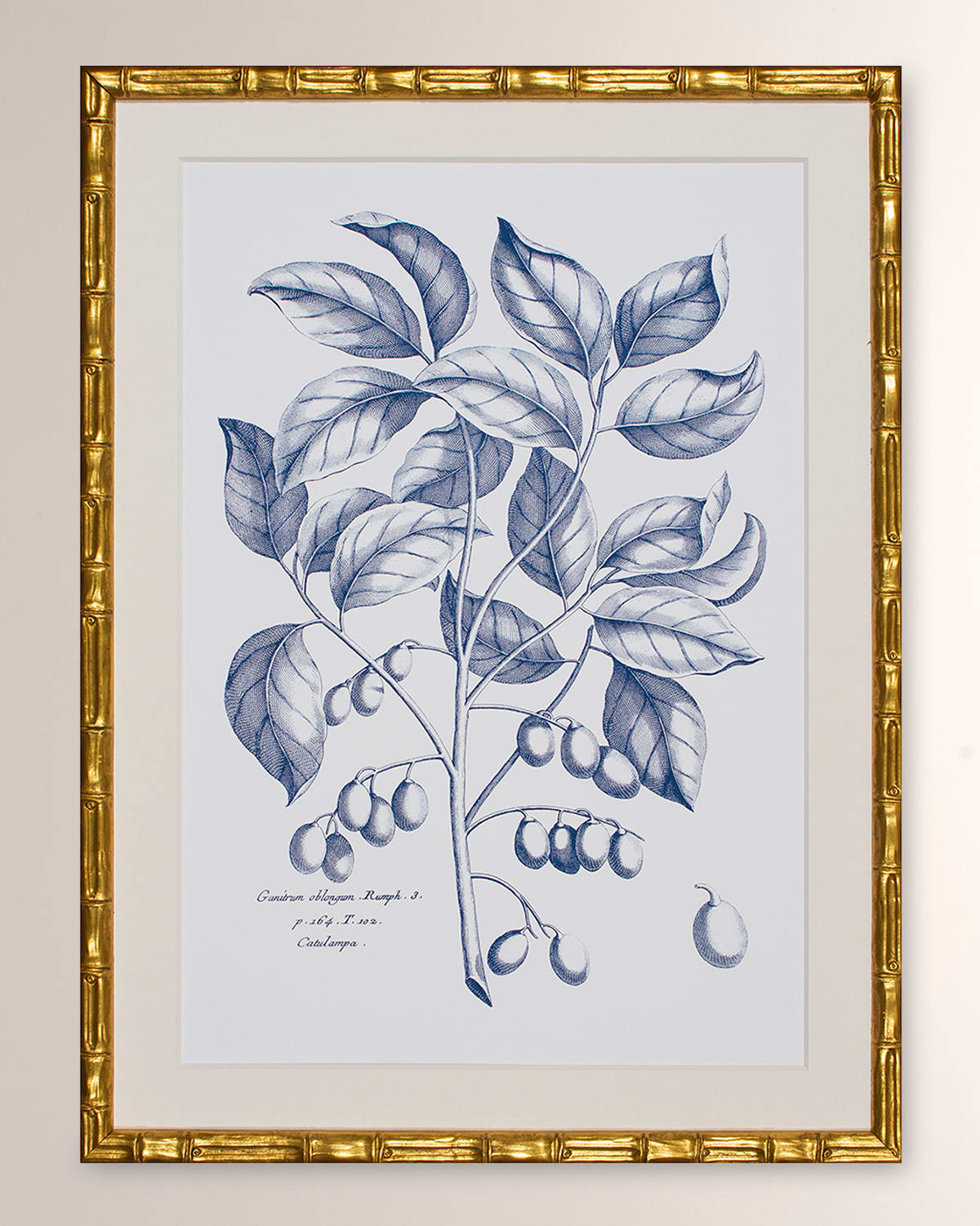 Shadow Catchers Navy & Linen Ii Framed Giclee