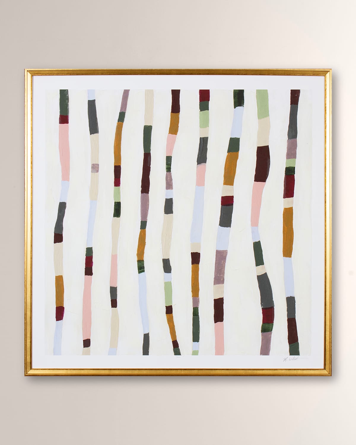 Shadow Catchers Colorful Batons I Framed Giclee
