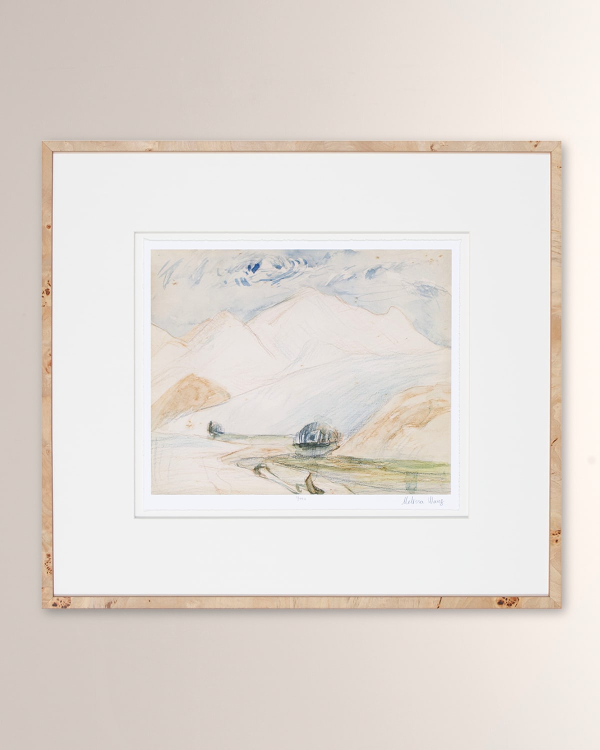 Shadow Catchers Whisper I Limited Edition Framed Giclee On Paper, 32" X 29"