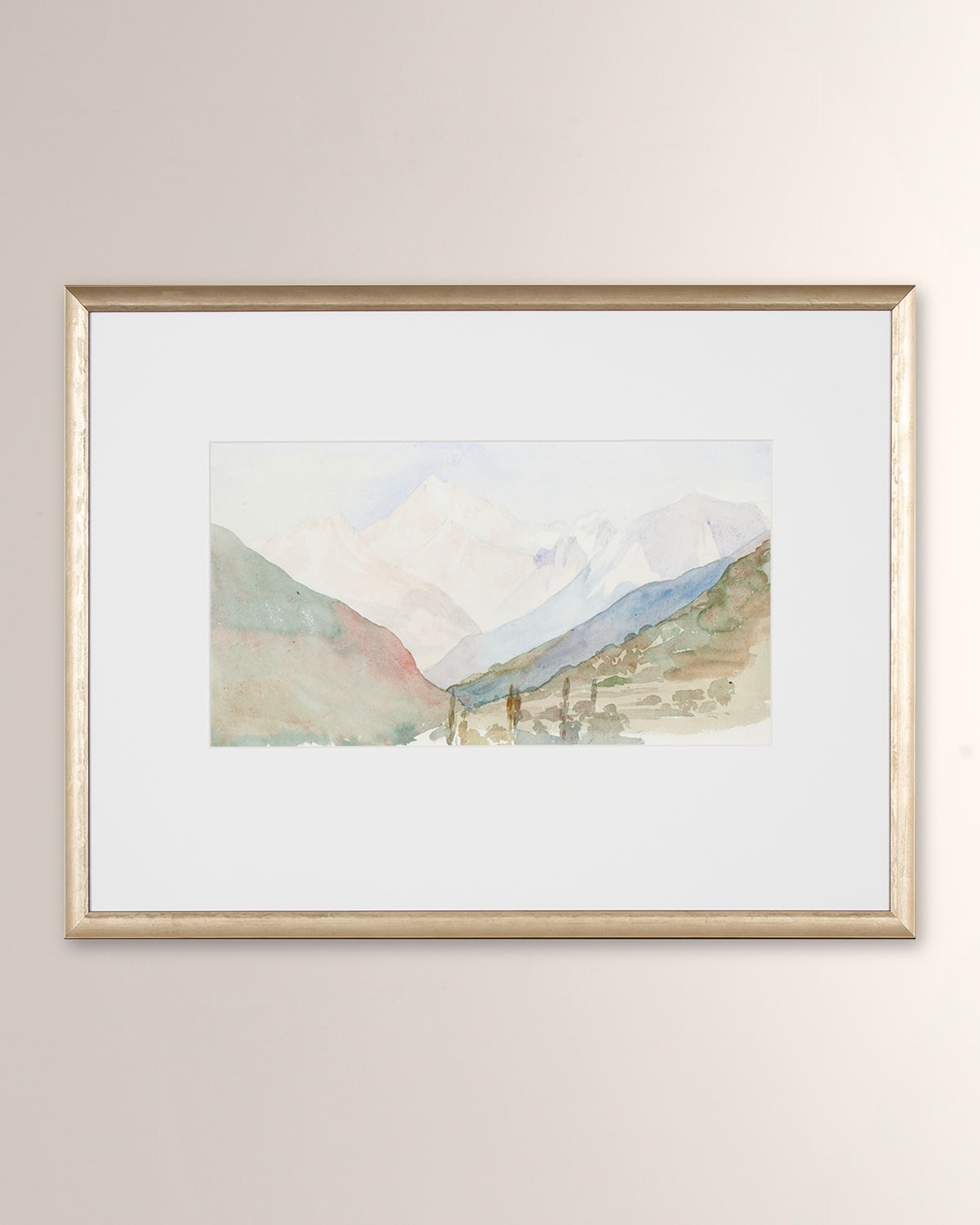 Shadow Catchers Mountain Valley I Framed Giclee On Paper, 27" X 19"