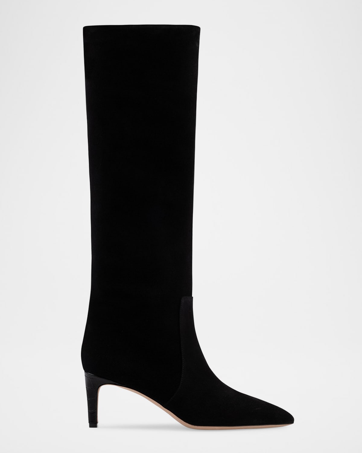 Suede Stiletto Knee-High Boots