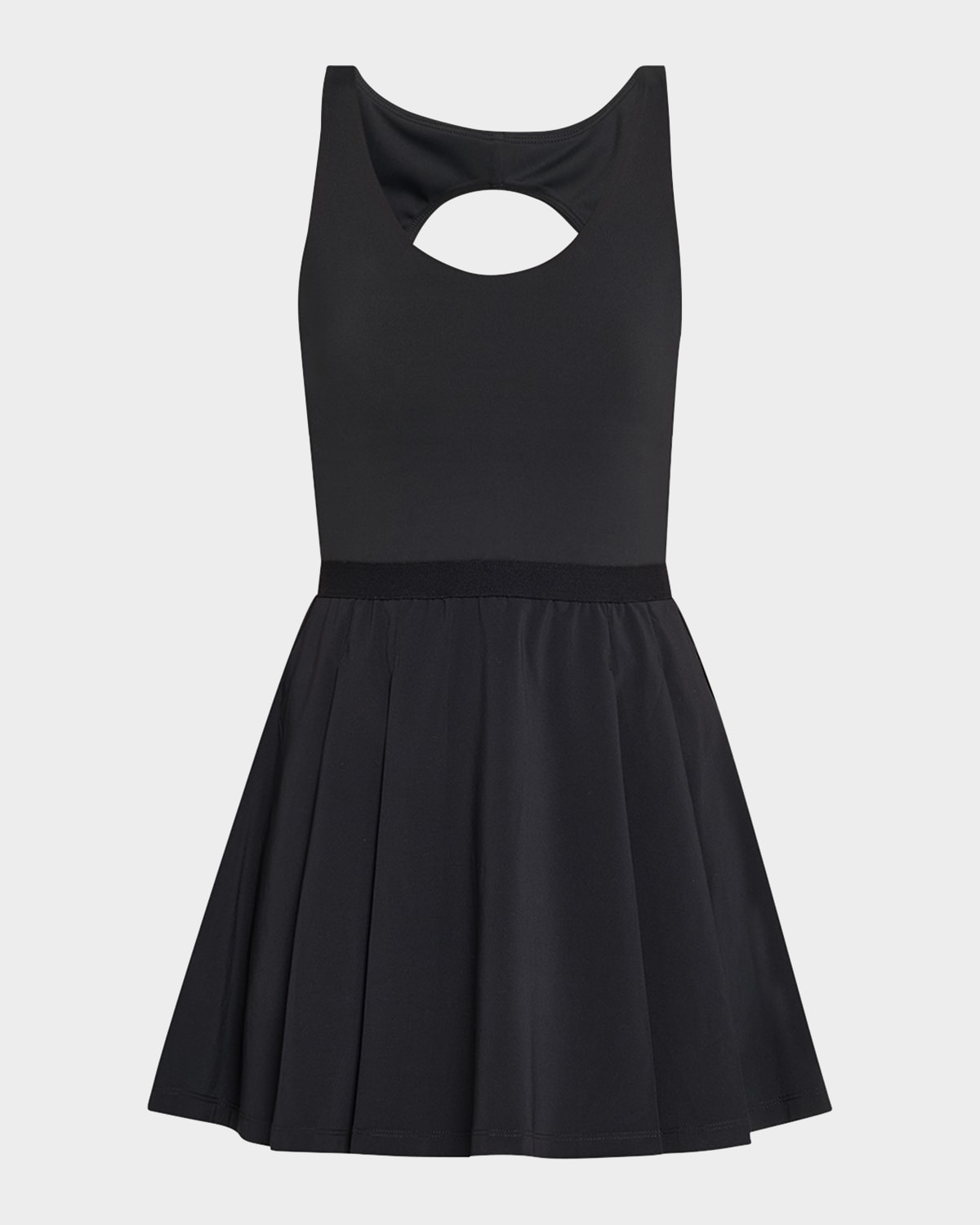 BEYOND YOGA SCORE PLEATED ACTIVE DRESS 