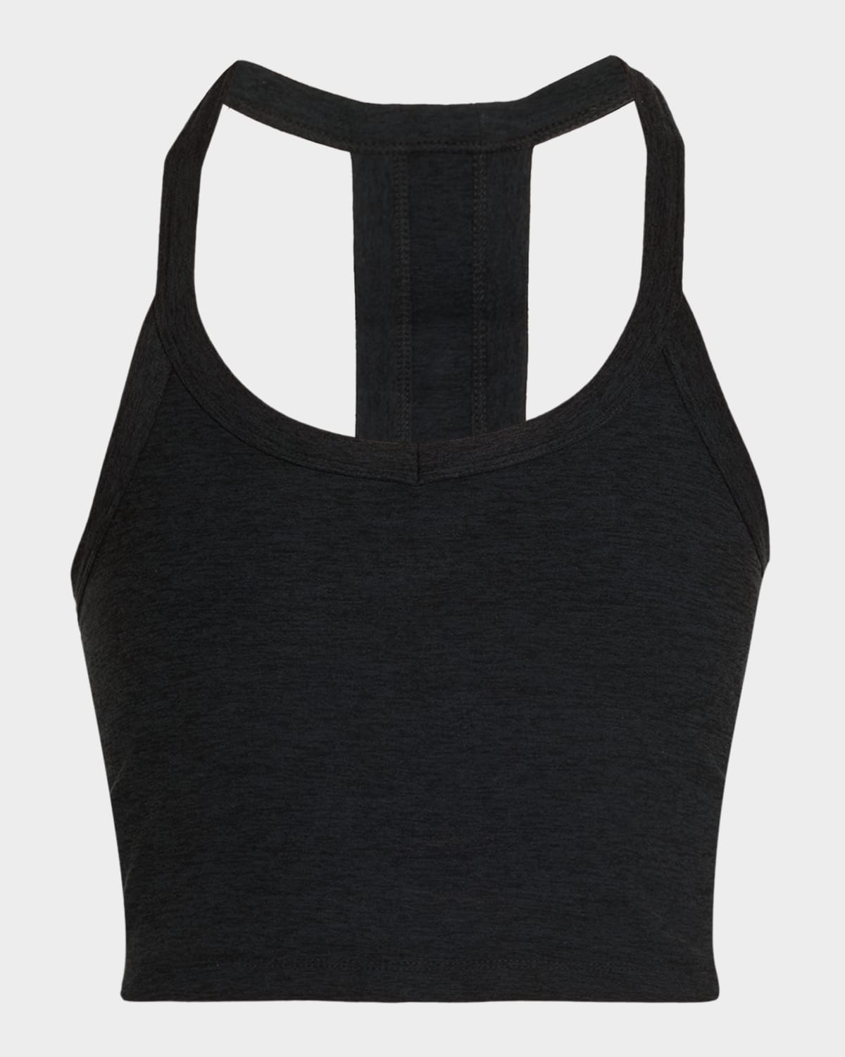 Beyond Yoga Spacedye On The Up Cropped Tank Top In Black