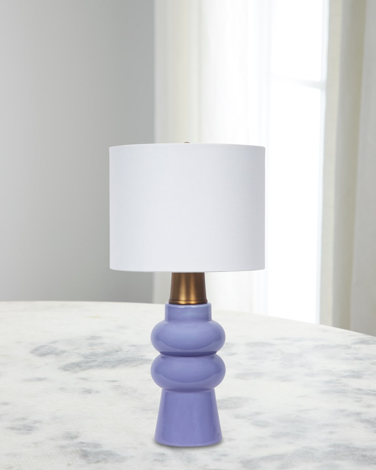 Old World Design Rhodes 28" Table Lamp In Purple