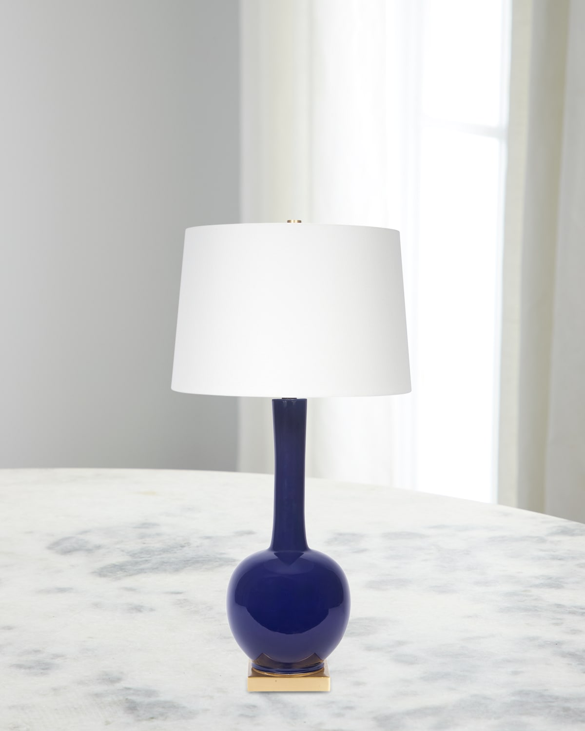 Old World Design Evan 31" Table Lamp In Blue