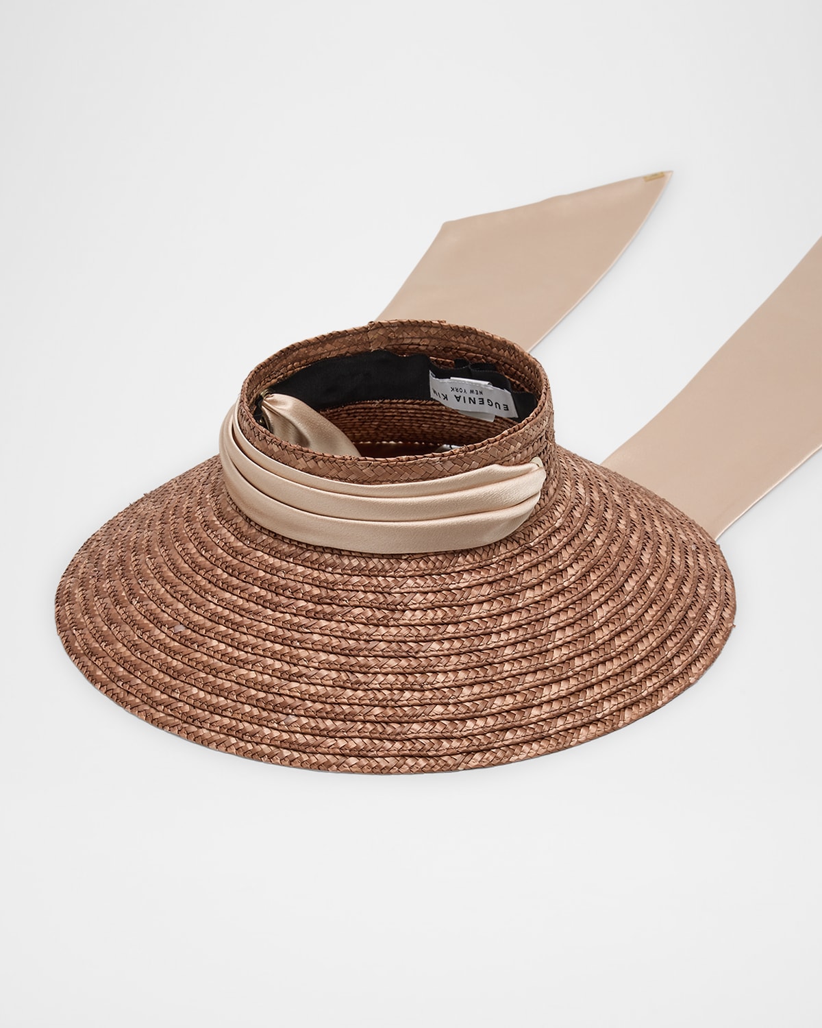 Shop Eugenia Kim Arabella Open-crown Straw Beach Hat In Bronze