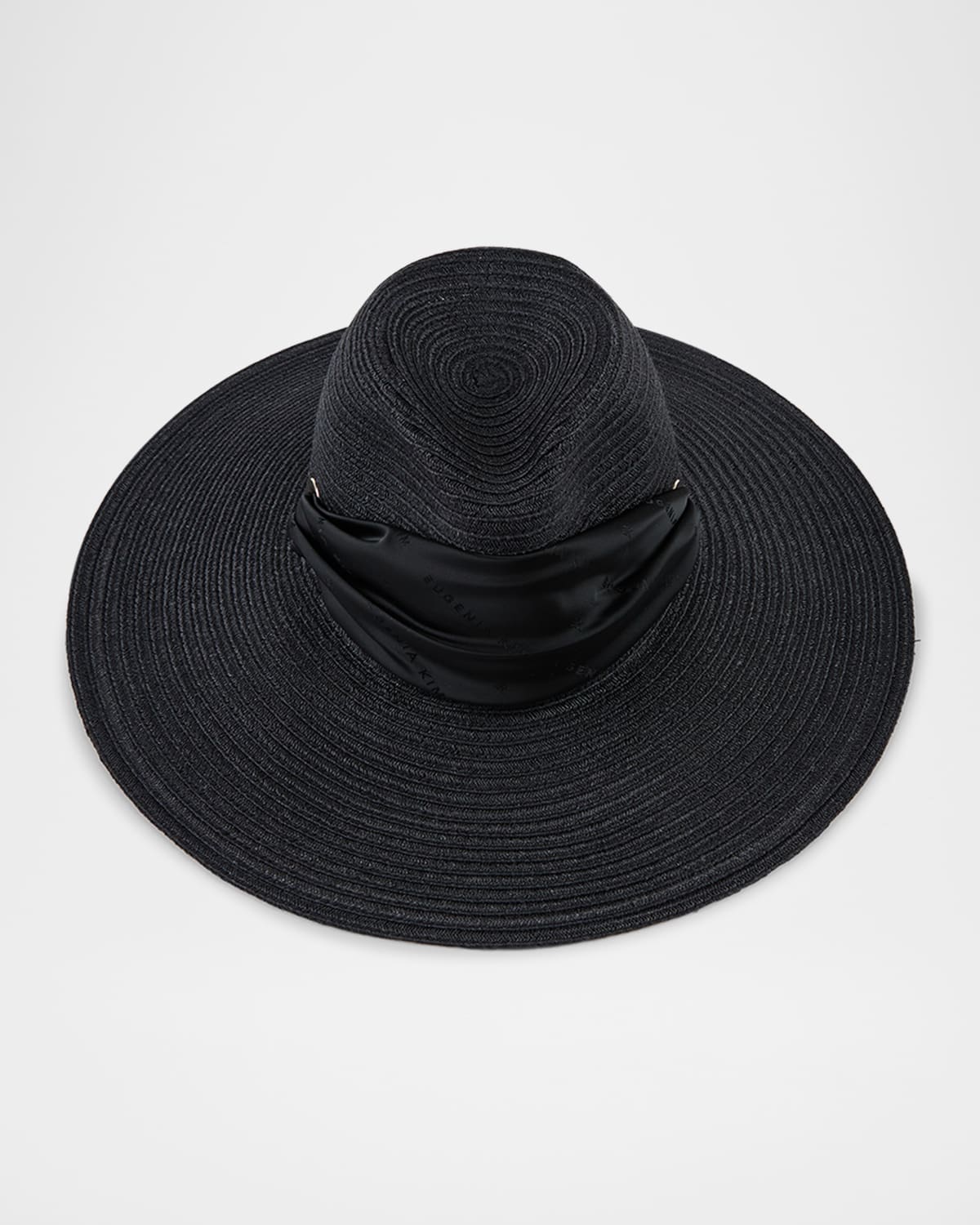 Eugenia Kim Cassidy Grosgrain-trimmed Hemp Sunhat In Black