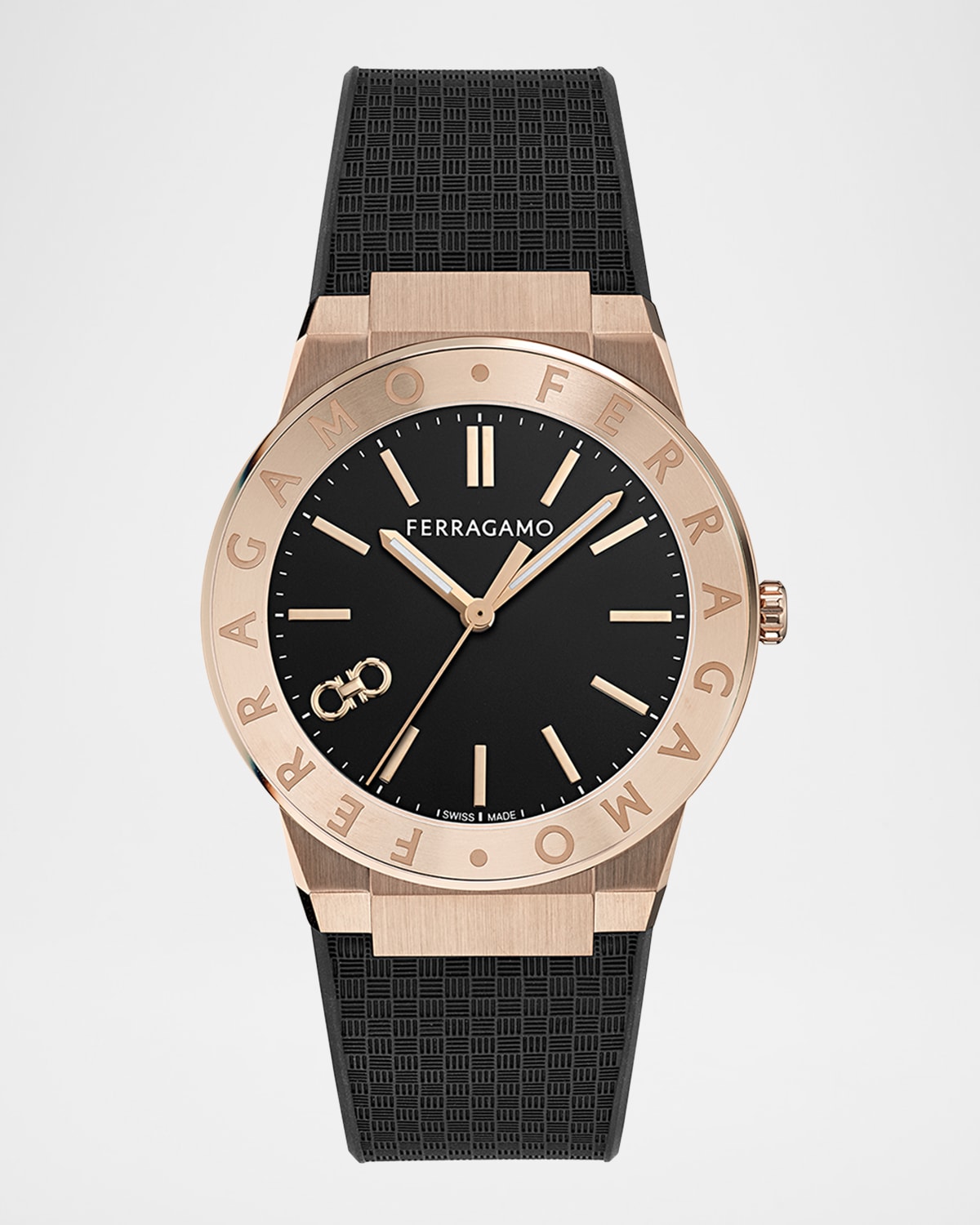 Sapphire Logo 41mm IP Rose Gold Recycled PU Watch