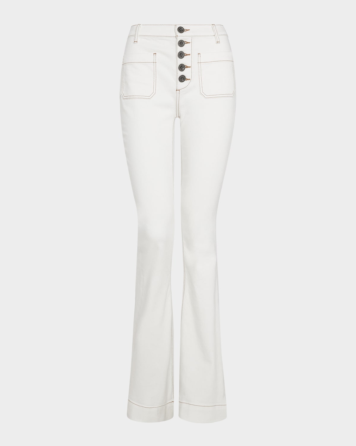 RAMY BROOK STITCHED CINDY FLARE JEANS 