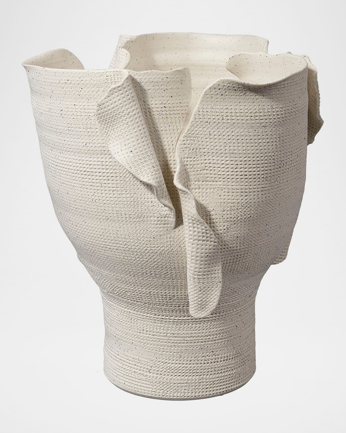 Jamie Young Torn Wide Porcelain Decorative Vessel