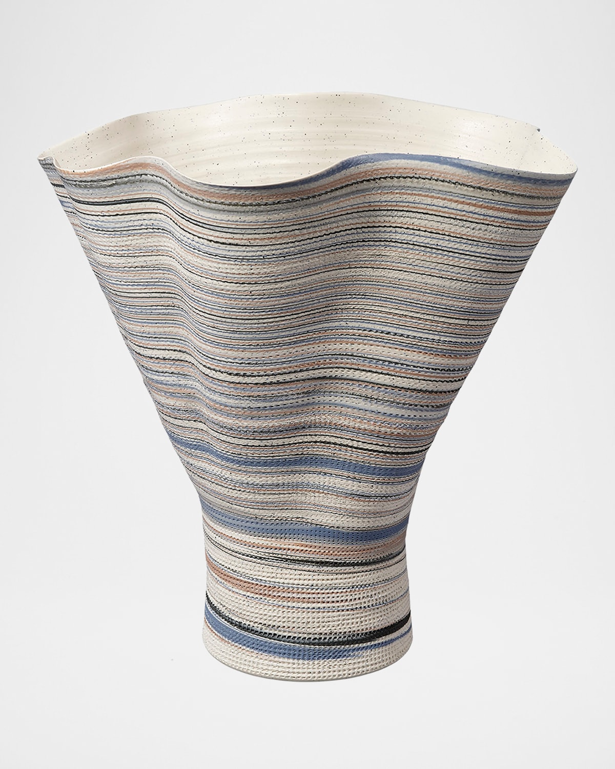 Jamie Young Splayed Porcelain Decorative Vase