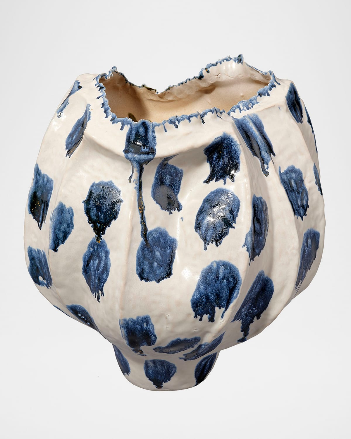 Jamie Young Monet Wide Ceramic Decorative Vase