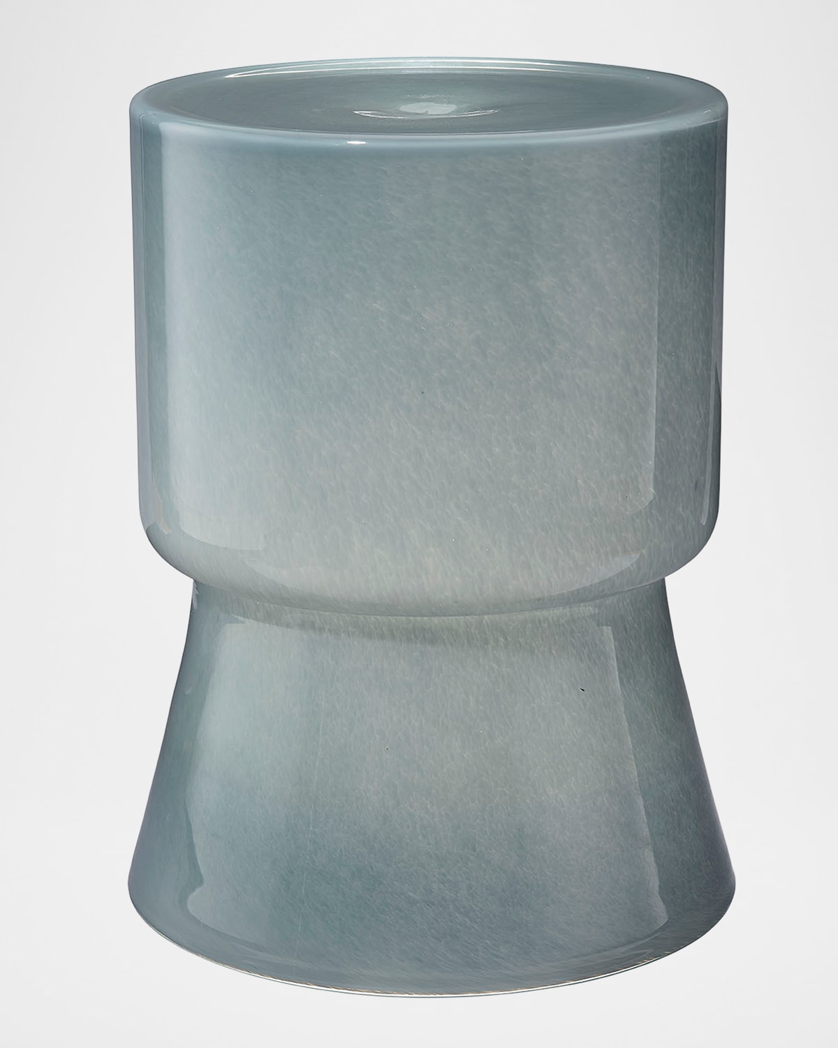 Jamie Young Huntington Garden Glass Stool In Gray