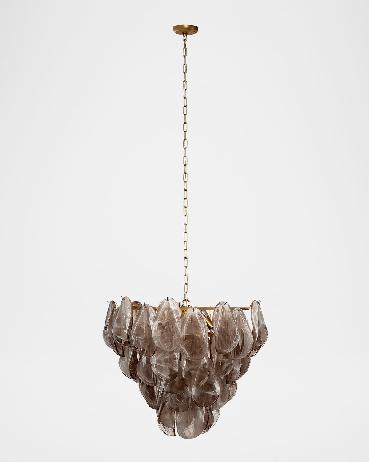Jamie Young Magnolia 10-light Quartz Glass Chandelier, 30"