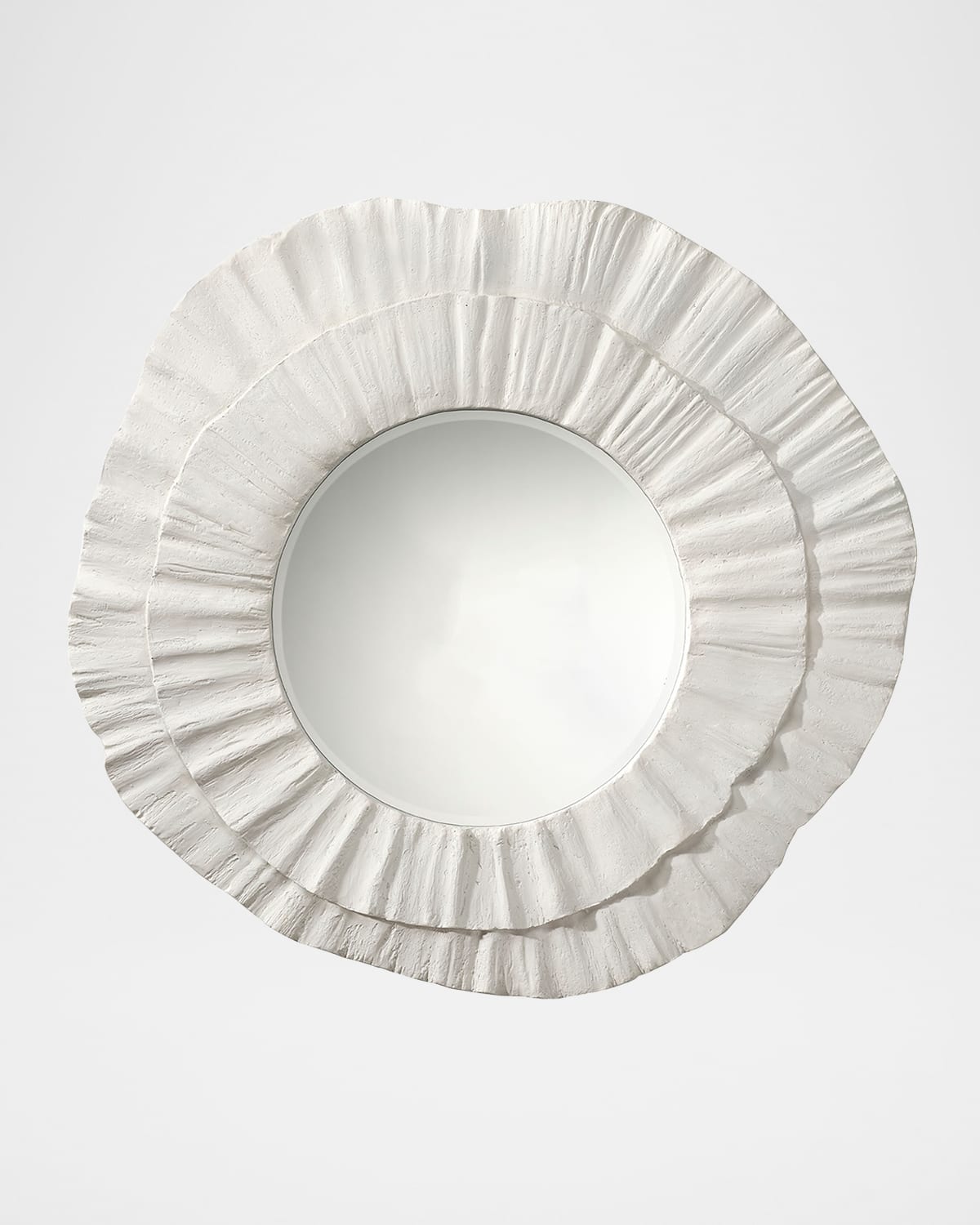 Jamie Young Millstone Resin Round Wall Mirror