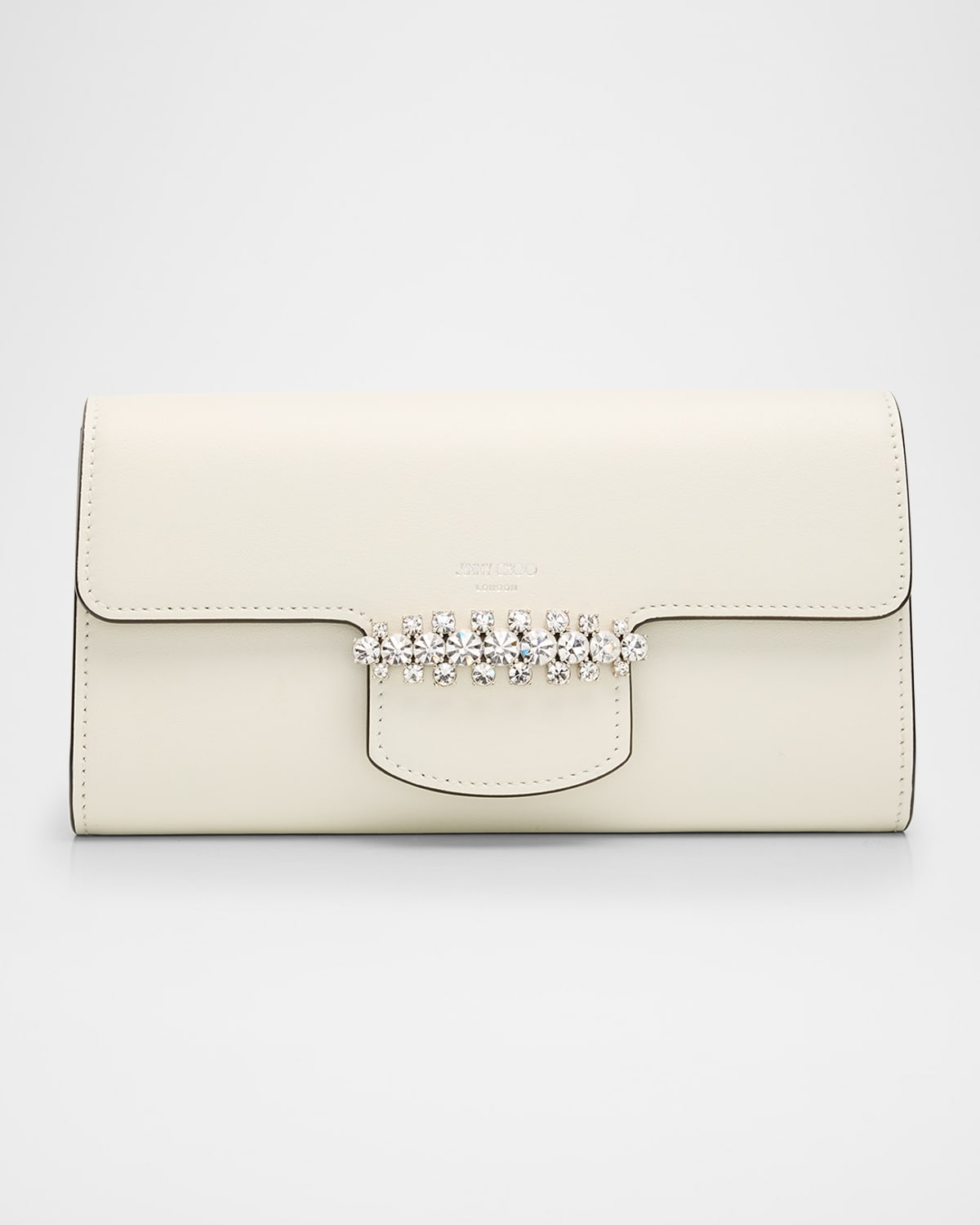 Jimmy Choo Bing Crystal-embellished Wallet With Chain