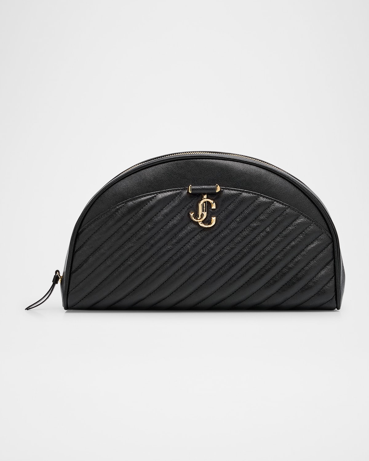 Avenue Quilted Leather Curve Pouch Bag