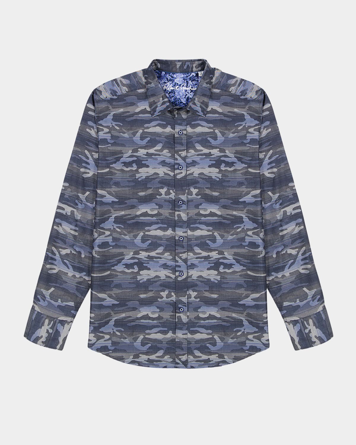 Robert Graham Men's Harrington Camouflage Stretch Sport Shirt