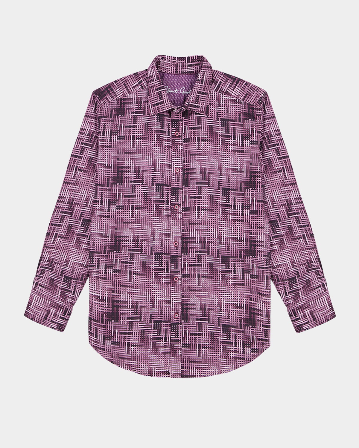 Robert Graham Berkley Long Sleeve Stretch Cotton Button-up Shirt In Purple