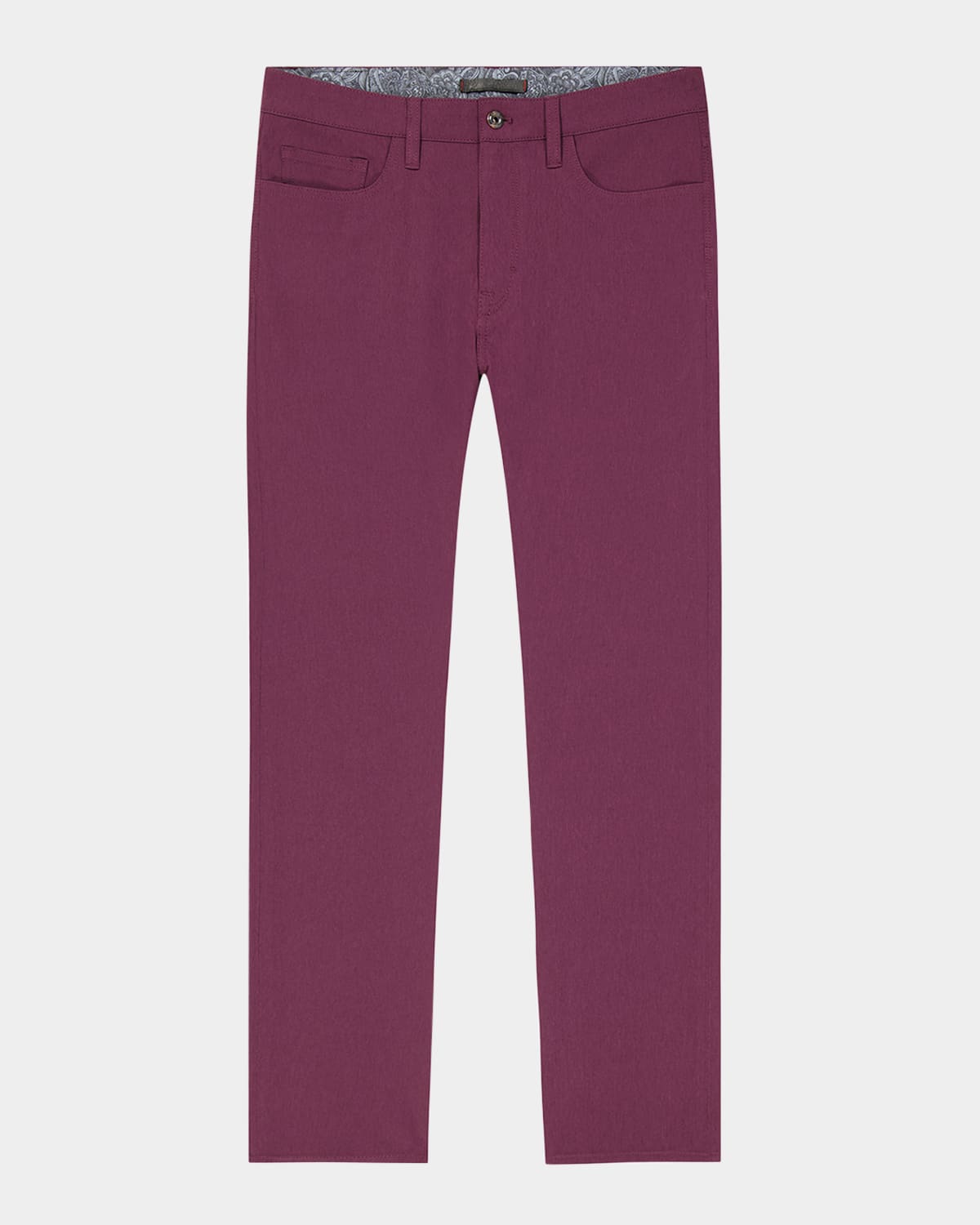 Robert Graham Men's Grady Slim Stretch Five-pocket Pants In Purple