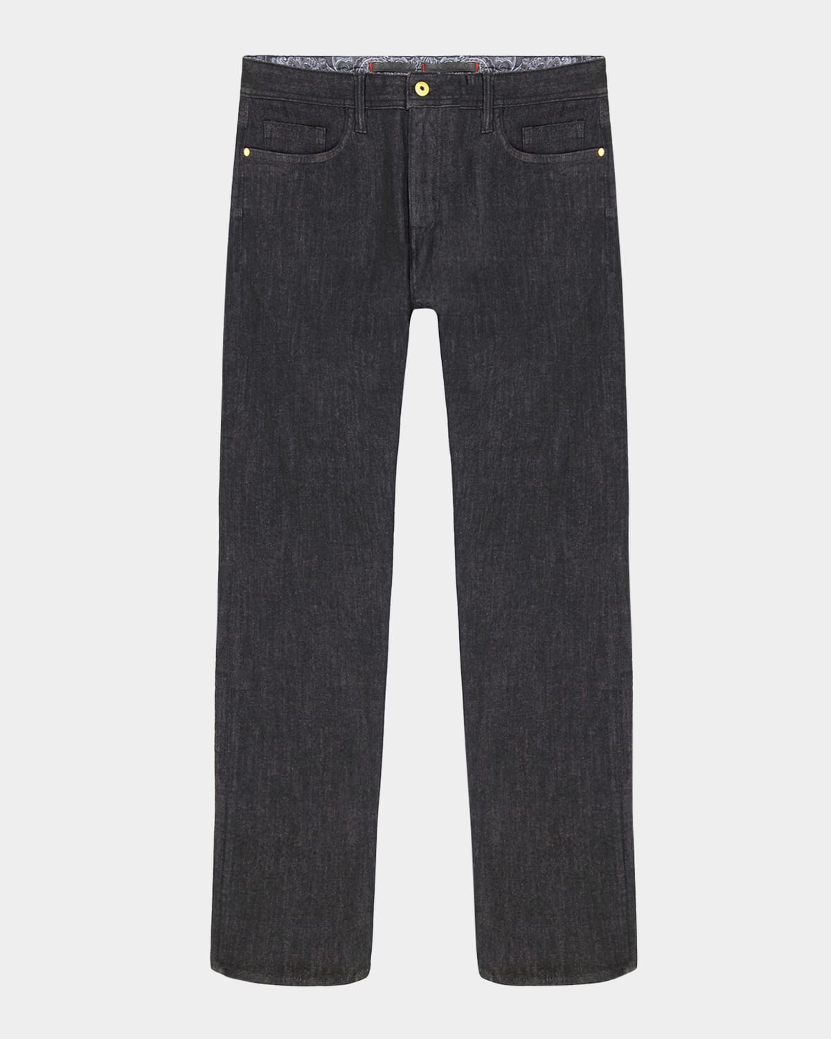 Robert Graham Feragen Straight Leg Jeans In Black