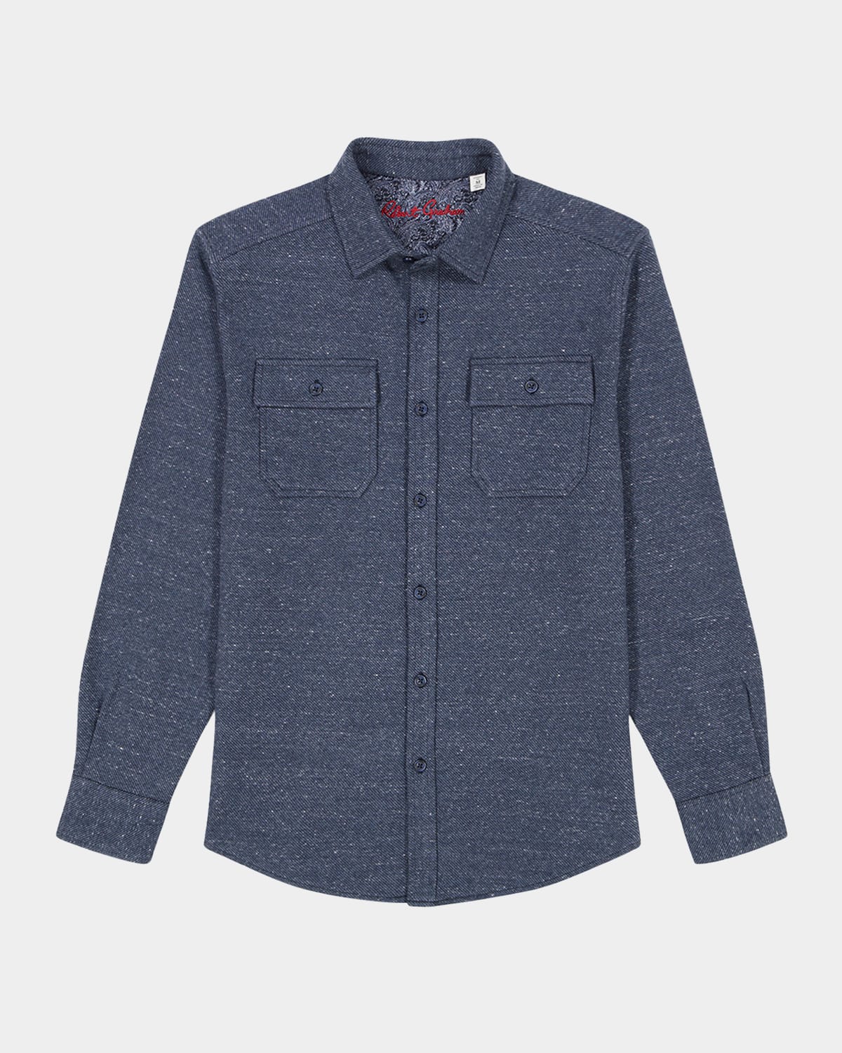 Robert Graham Men's Vigano Pocket Knit Button-down Shirt In Blue