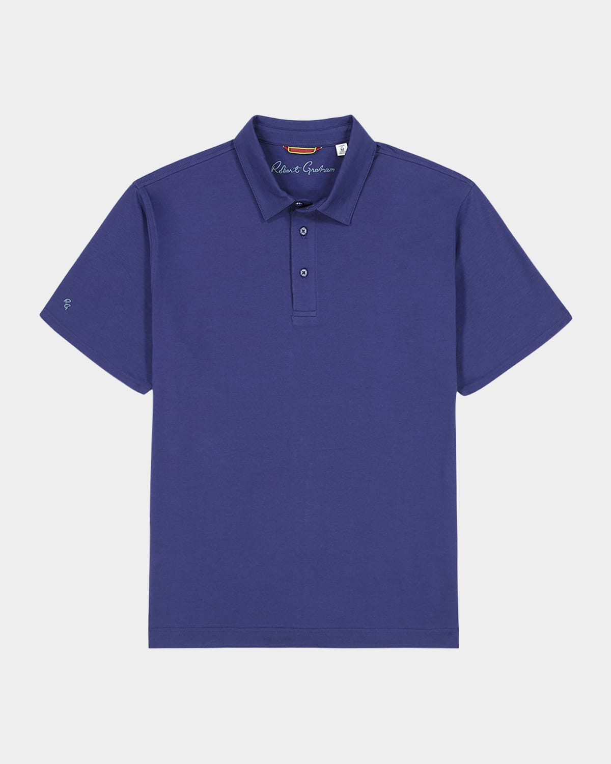Robert Graham Furlan Knit Polo Shirt In Blue