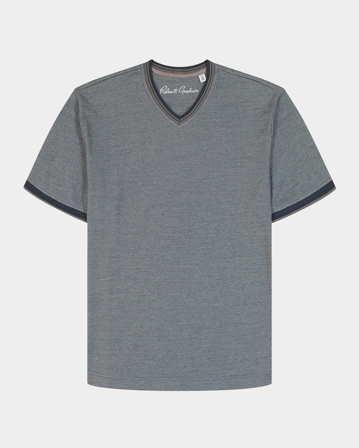 Robert Graham Holton Short Sleeve T-shirt In Gray