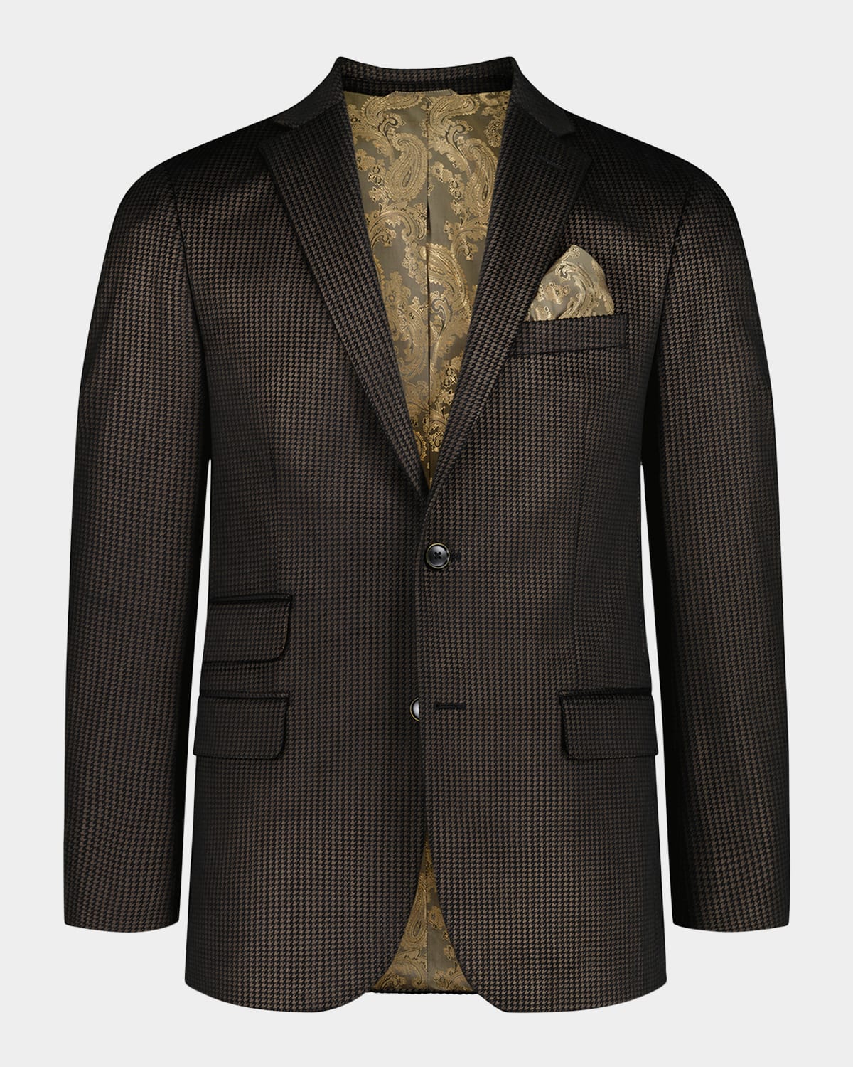 Robert Graham Men's Colden Houndstooth Single-breasted Sport Coat In Brown