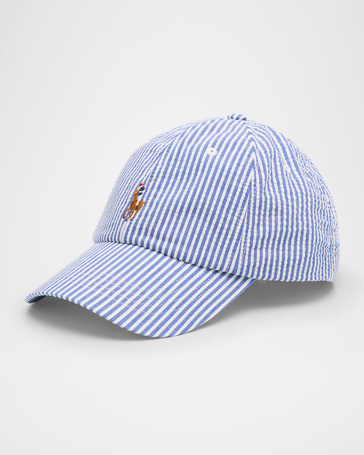 POLO RALPH LAUREN SEERSUCKER BASEBALL CAP 